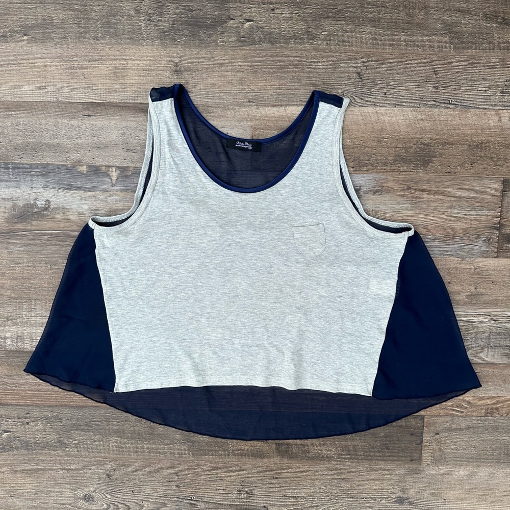 Undercover sheer-back tank